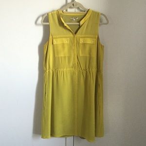 Madewell Silk Sleeveless Shirtdress