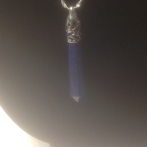 Large Genuine Lapis Lazuli pendant with 30" Chain