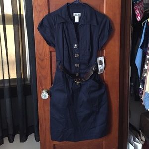 Robbie Bee brand blue shirt dress