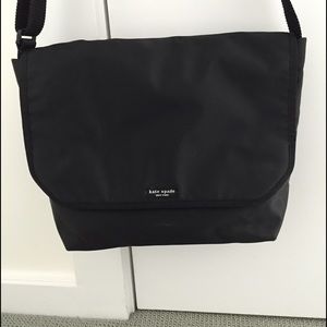 Kate Spade Black Nylon Messenger Bag