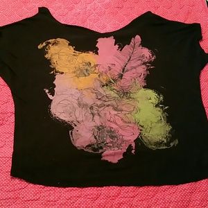 ❌❌ DONATING! abstract patterned cold shoulder top