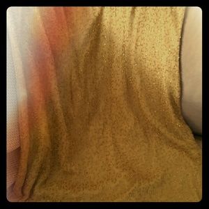 Ladies Gold Evening Gown