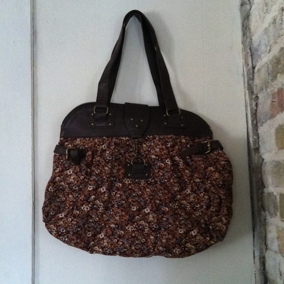 Large floral shoulder bag