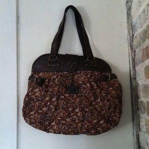 Large floral shoulder bag