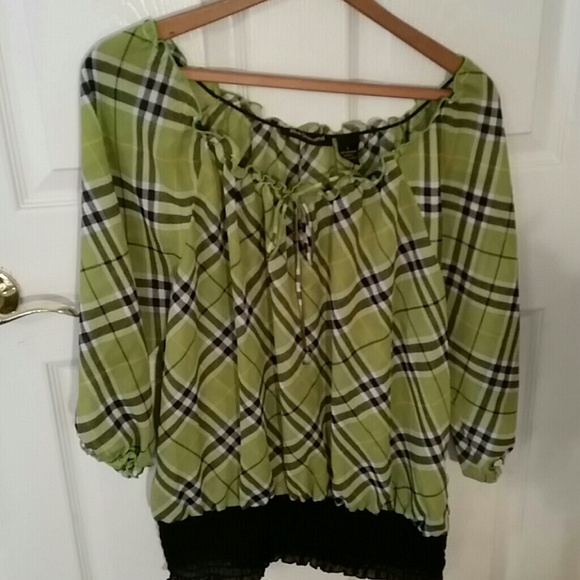 Green blouse