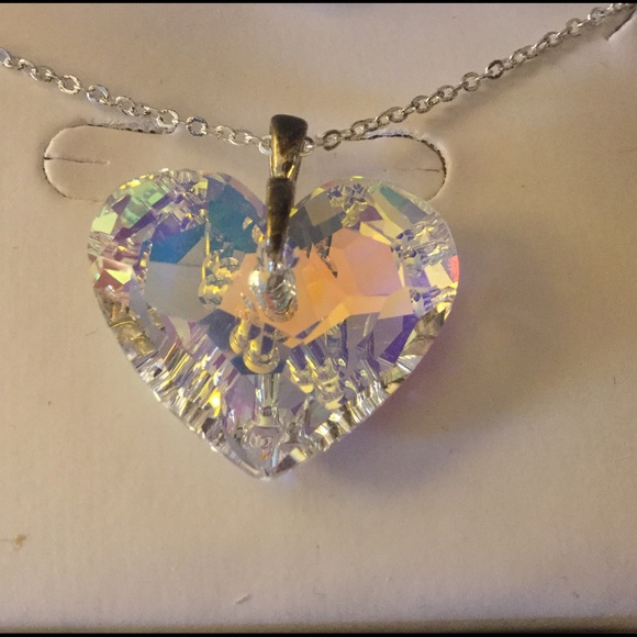 NWT Swarovski Element Heart a Pendant - Picture 1 of 4