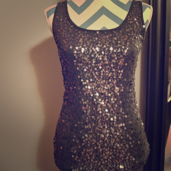 Sequin Tank Top - Picture 1 of 3