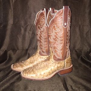 Tony Lama MEN'S ostrich western boot size 8.5