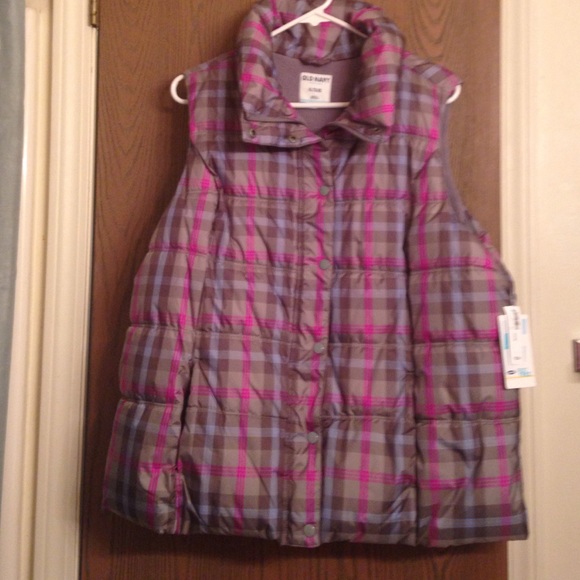 Old Navy Plaid Vest