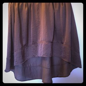 NWT Lane Bryant hi-lo brown crinkle skirt!