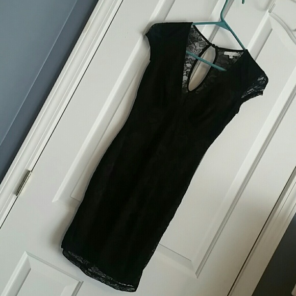Black lace dress