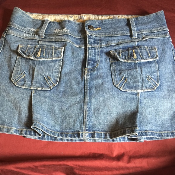 Candies stretch denim mini