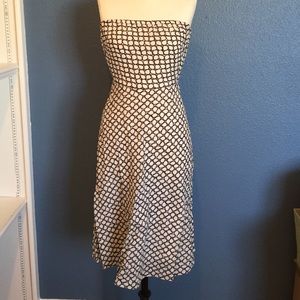 J. Crew strapless embossed beach dress