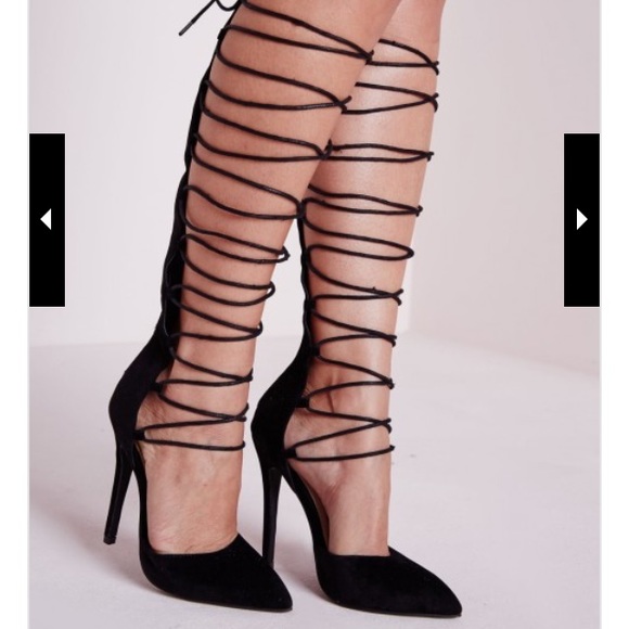 Never worn before lace up pointed toe heals.
