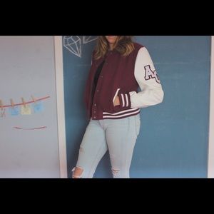 Maroon Varsity Jacket