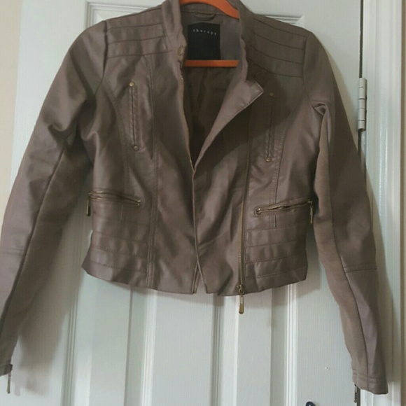 Fuax leather biker jacket