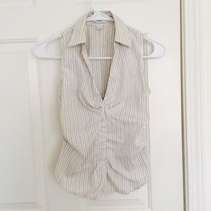 EXPRESS// collared sleeveless blouse