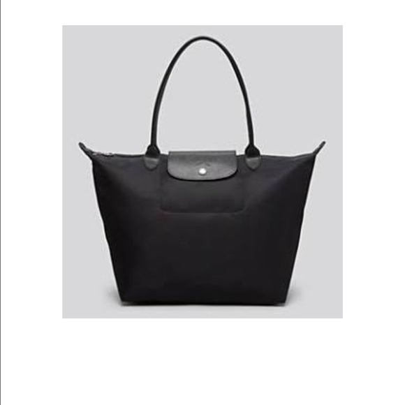 Black long champ tote. Size large