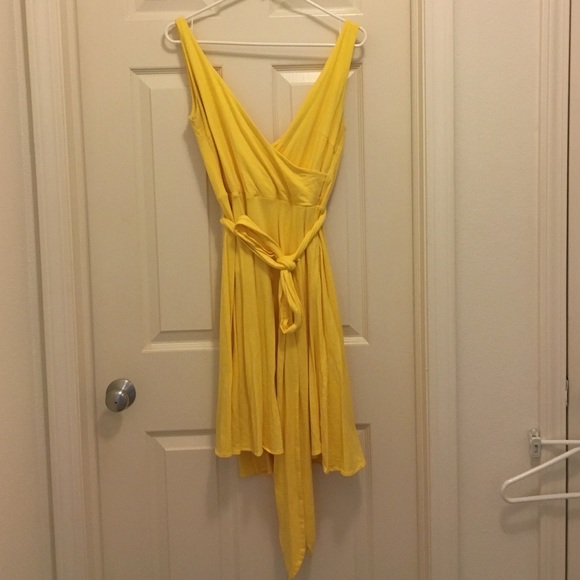 Price reduced! Yellow wrap dress