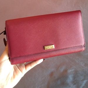 Maroon Kate Spade Wallet