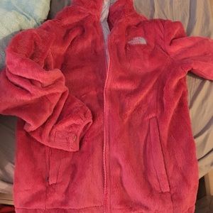 North Face fuzzy jacket
