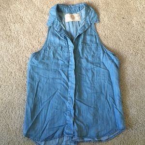 Bella Dahl chambray tank top