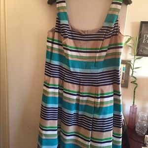 9 West Striped Sleeveless Dress/16W CLEARANCE!!!