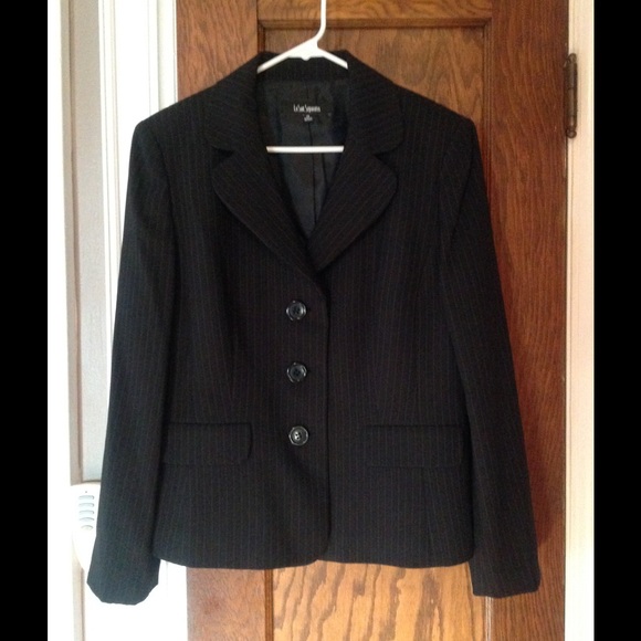Black suit with Red pin stripe, Le Suit