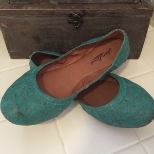 LUCKY Brand Teal Flats