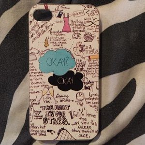 Fault in our stars iPhone 4 case