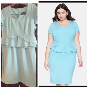 Play up the curves with this Peplum dress.