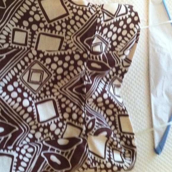 Tibi size 4 brown and white silk dress - Picture 2 of 3