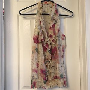 Sheer floral top from Forever 21