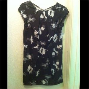 Silence + noise black/white dress