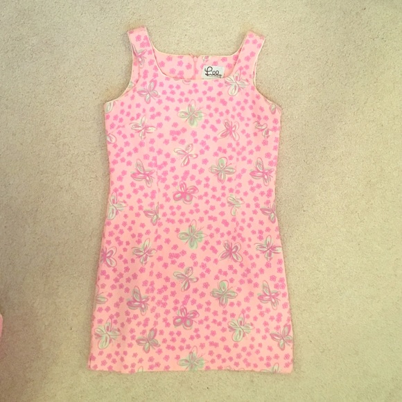 Vintage Lilly Pulitzer Butterfly Shift Dress