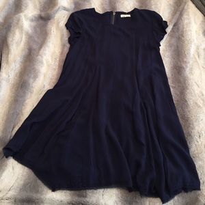 Urban outfitters baby doll navy blue dress