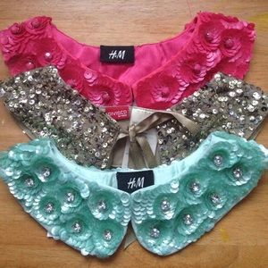 3 Set Sequin Collar Necklace