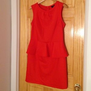 H&M Red Peplum Dress - Size 12