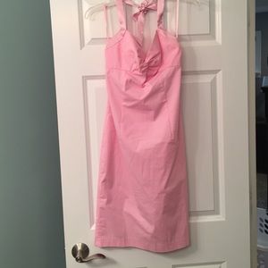 Pink halter dress