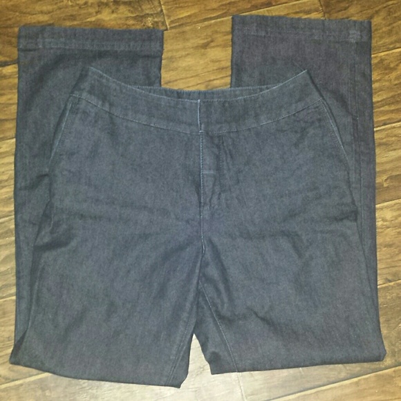 Dark denim blue jeans