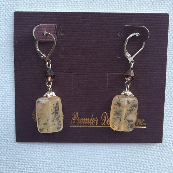 Premier Designs "sand dune" stone earring