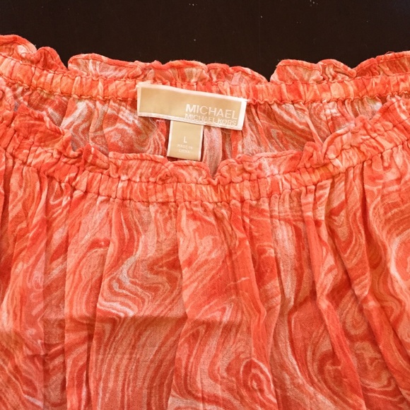 Michael Kors "gauze type" blouse size large
