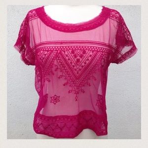 Sheer Free People Top