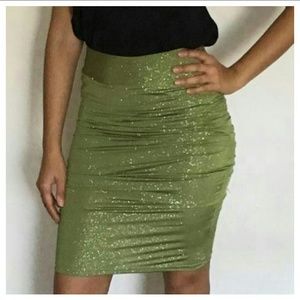 Beautiful green stretch skirt