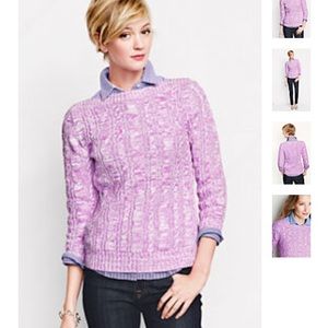 Lands End button down/sweater combo