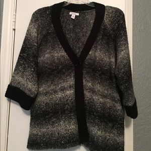 Black and grey sweater