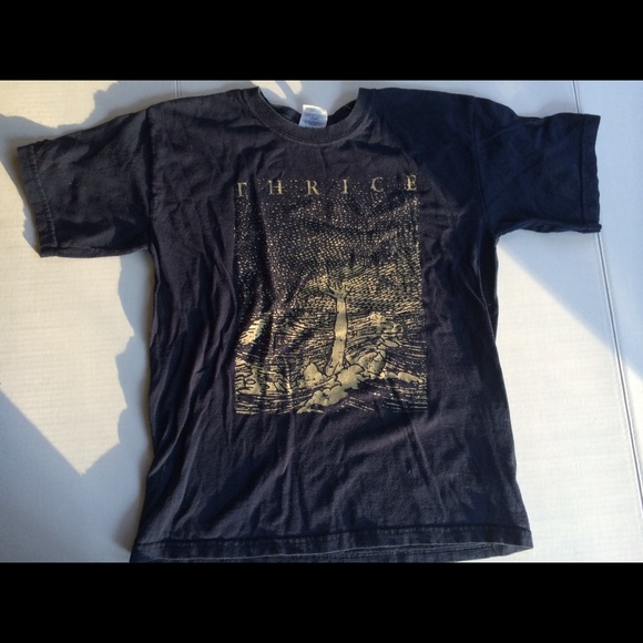 Thrice navy blue band shirt