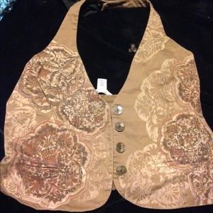 Nwot southern design wrap around kneck vest