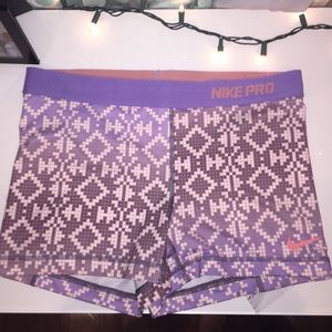 PURPLE PATTERNED NIKE PROS