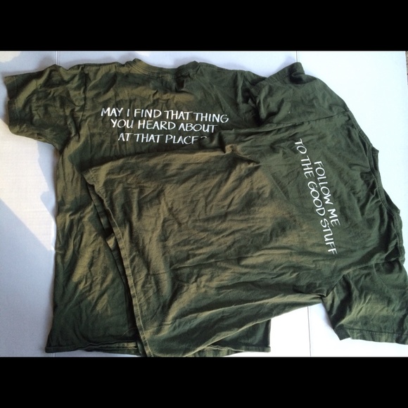 One green Whole Foods Market tshirt.